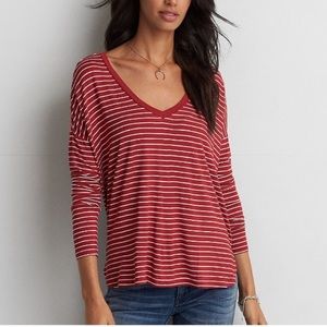 Drop Shoulder Long Sleeve T-Shirt